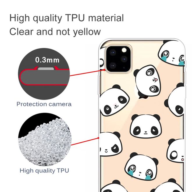 iPhone 11 Pro Phone Case - Softcase Image Plastic Series - Crying Panda