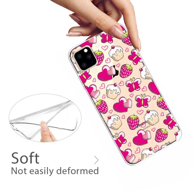 Coque pour iPhone 11 Pro - Série Softcase Image Plastic - Motif Bonbons et Cœurs