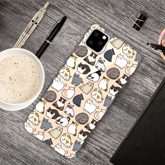 Coque pour iPhone 11 Pro Max - Série Softcase Image Plastic - Chats