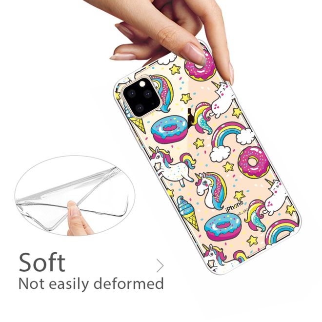 Coque pour iPhone 11 Pro Max - Série Image Plastic - Licorne et Donut