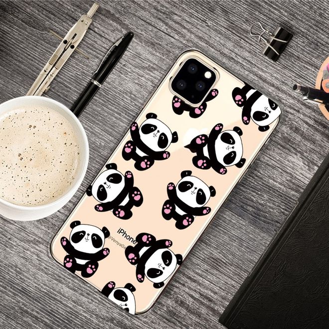 iPhone 11 Pro Max Phone Case - Softcase Image Plastic Series - Pandas
