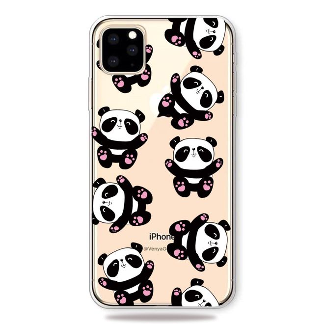 iPhone 11 Pro Max Phone Case - Softcase Image Plastic Series - Pandas