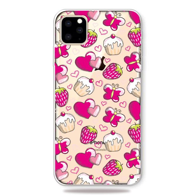 iPhone 11 Pro Max Phone Case - Softcase Image Plastic Series - Sweets and Hearts