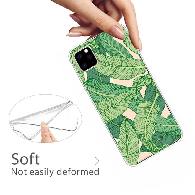 Coque pour iPhone 11 Pro Max - Série Softcase Image Plastic - Motif Feuilles