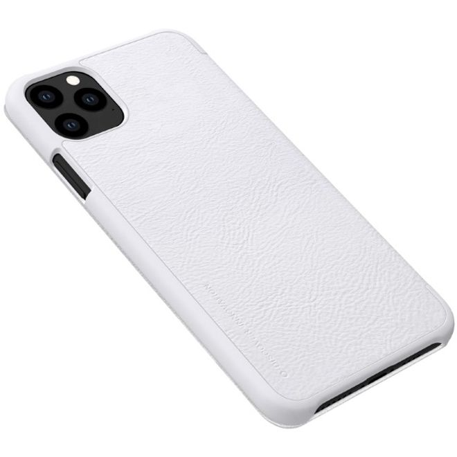 Nillkin - iPhone 11 Pro Max Hülle - Leder Book Case - Qin Series - weiss
