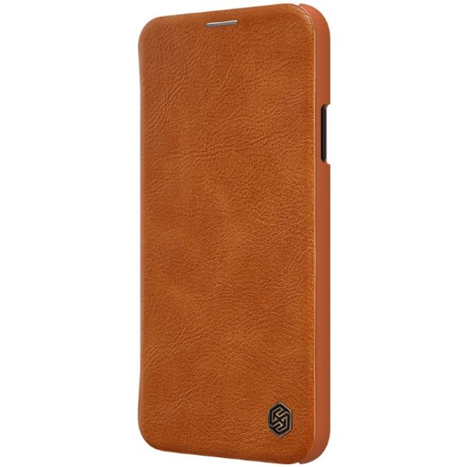 Nillkin - iPhone 11 Pro Max Hülle - Leder Book Case - Qin Series - braun
