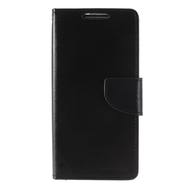 Goospery - Samsung Galaxy Note 10 Hülle - Leder Bookcover - Bravo Diary Series - schwarz