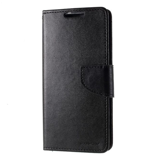 Goospery - Samsung Galaxy Note 10 Hülle - Leder Bookcover - Bravo Diary Series - schwarz