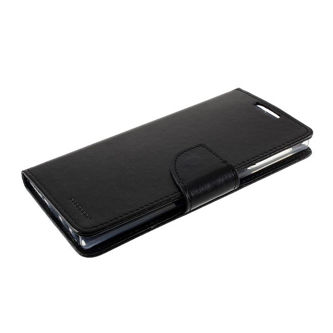 Goospery - Samsung Galaxy Note 10 Hülle - Leder Bookcover - Bravo Diary Series - schwarz