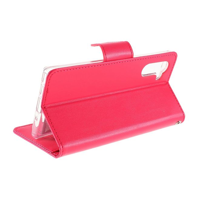 Goospery - Samsung Galaxy Note 10 Hülle - Leder Bookcover - Bravo Diary Series - pink