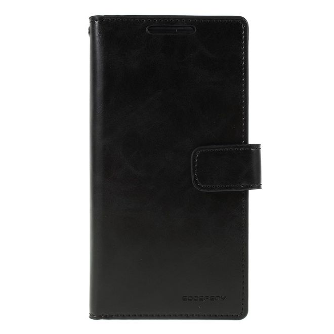 Goospery - Samsung Galaxy Note 10 Hülle - Leder Bookcover - Mansoor Diary Series - schwarz