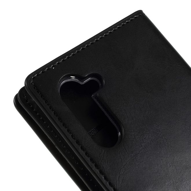 Goospery - Samsung Galaxy Note 10 Hülle - Leder Bookcover - Mansoor Diary Series - schwarz