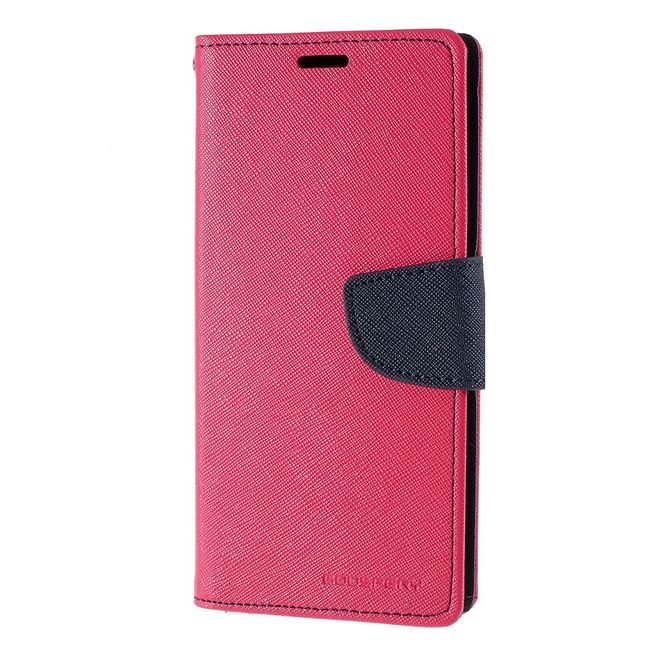 Goospery - Samsung Galaxy Note 10 Hülle - Handy Bookcover - Fancy Diary Series - pink/navy