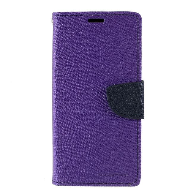 Goospery - Samsung Galaxy Note 10 Hülle - Handy Bookcover - Fancy Diary Series - purpur/navy