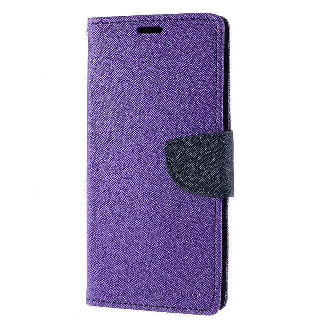 Goospery - Samsung Galaxy Note 10 Hülle - Handy Bookcover - Fancy Diary Series - purpur/navy