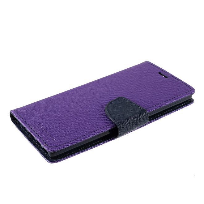 Goospery - Samsung Galaxy Note 10 Hülle - Handy Bookcover - Fancy Diary Series - purpur/navy