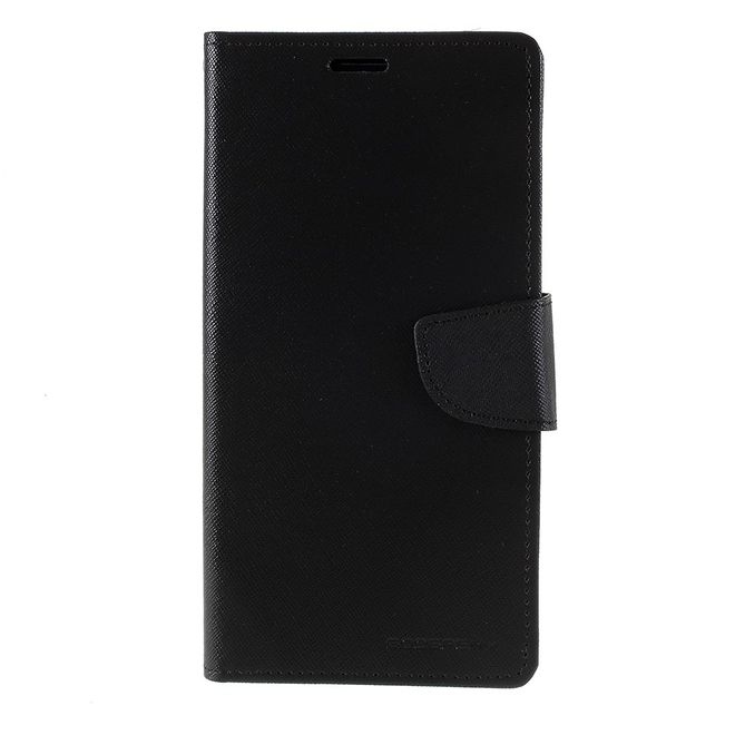 Goospery - Samsung Galaxy Note 10+ / Note 10+ 5G Hülle - Handy Bookcover - Fancy Diary Series - schwarz