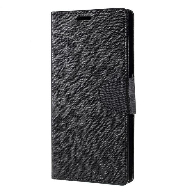 Goospery - Samsung Galaxy Note 10+ / Note 10+ 5G Hülle - Handy Bookcover - Fancy Diary Series - schwarz