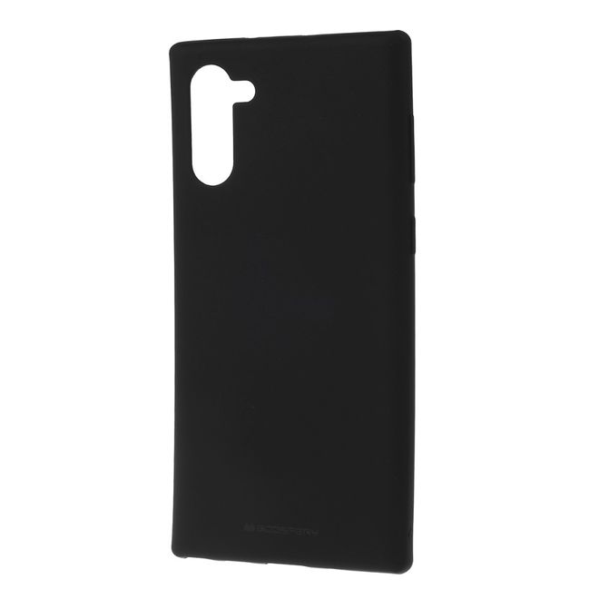 Goospery - Samsung Galaxy Note 10 Hülle - TPU Softcase - SF Jelly Series - schwarz