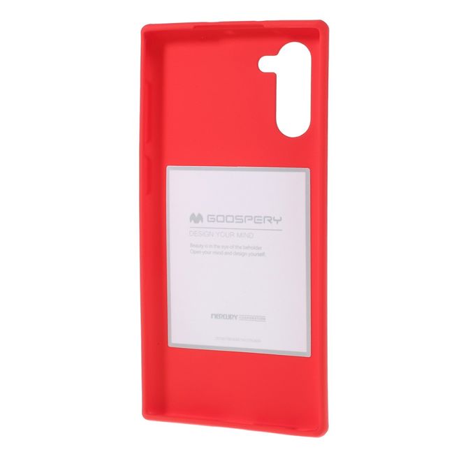 Goospery - Samsung Galaxy Note 10 Hülle - TPU Softcase - SF Jelly Series - rot