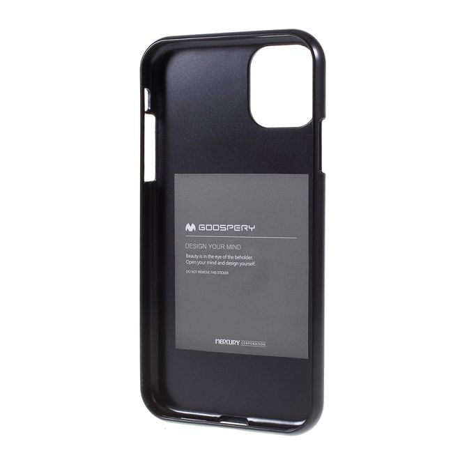 Goospery - iPhone 11 Pro Max Hülle - TPU Softcase - iJelly Metal Series - schwarz