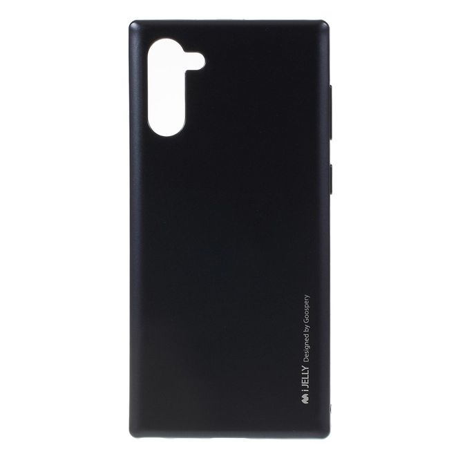 Goospery - Samsung Galaxy Note 10 Hülle - TPU Softcase - iJelly Metal Series - schwarz