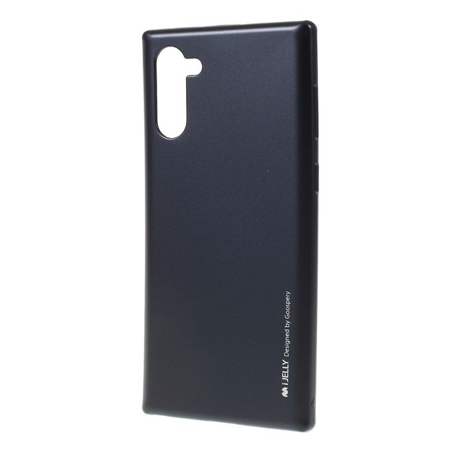 Goospery - Samsung Galaxy Note 10 Hülle - TPU Softcase - iJelly Metal Series - schwarz