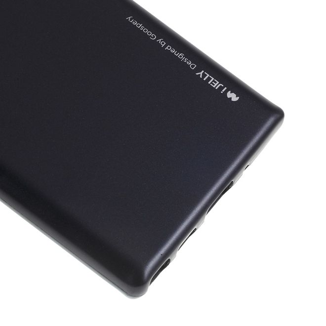 Goospery - Samsung Galaxy Note 10 Hülle - TPU Softcase - iJelly Metal Series - schwarz