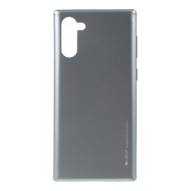 Goospery - Samsung Galaxy Note 10 Hülle - TPU Softcase - iJelly Metal Series - grau