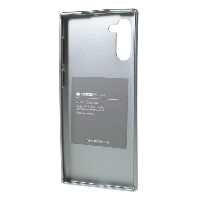Goospery - Samsung Galaxy Note 10 Hülle - TPU Softcase - iJelly Metal Series - grau