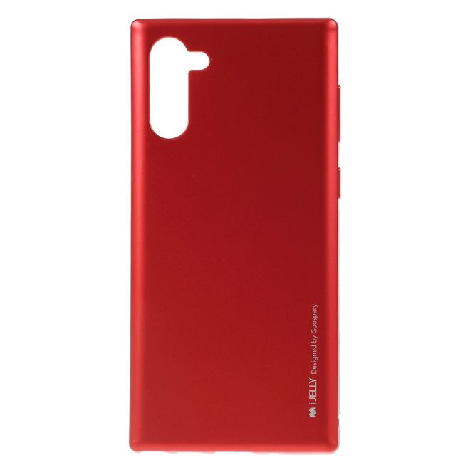 Goospery - Samsung Galaxy Note 10 Hülle - TPU Softcase - iJelly Metal Series - rot
