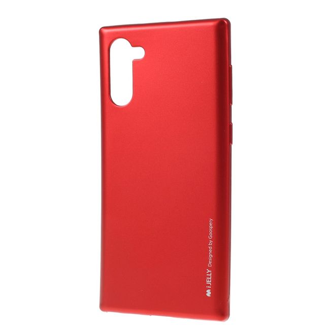 Goospery - Samsung Galaxy Note 10 Hülle - TPU Softcase - iJelly Metal Series - rot