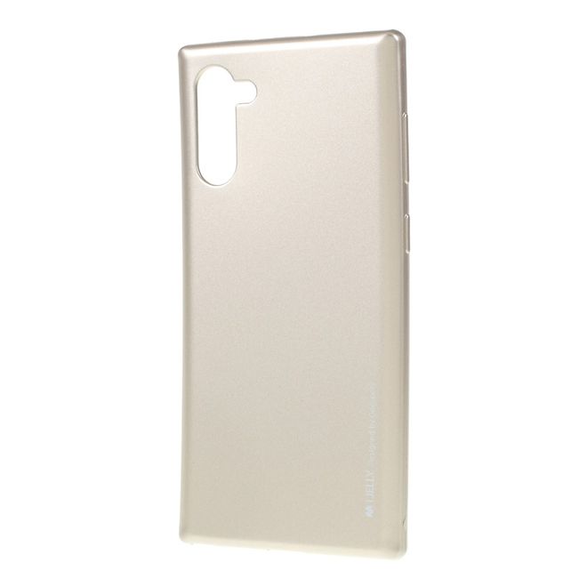 Goospery - Samsung Galaxy Note 10 Hülle - TPU Softcase - iJelly Metal Series - gold