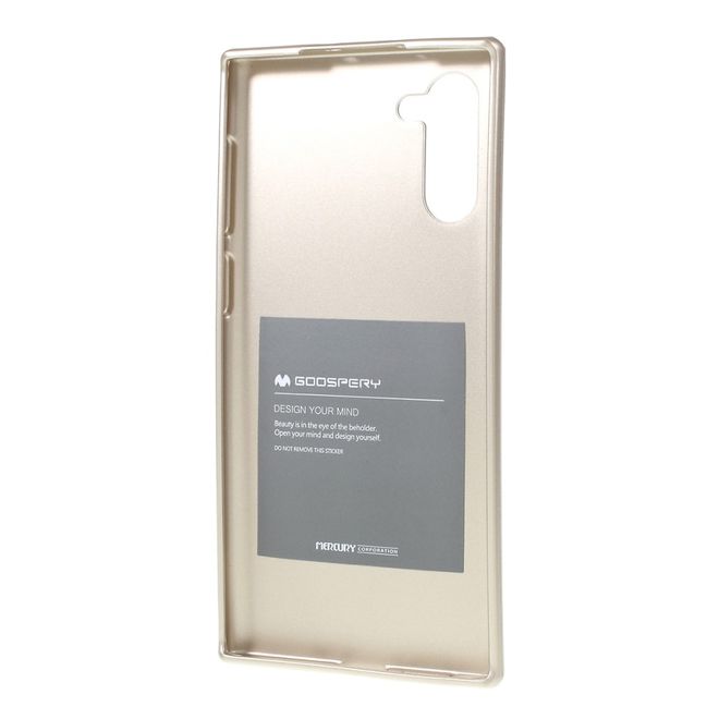 Goospery - Samsung Galaxy Note 10 Hülle - TPU Softcase - iJelly Metal Series - gold