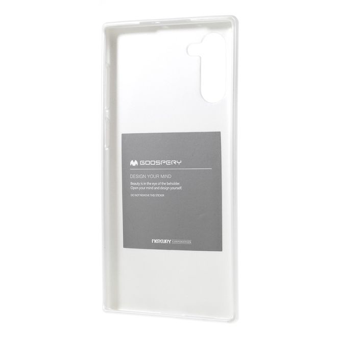 Goospery - Samsung Galaxy Note 10 Hülle - TPU Softcase - iJelly Metal Series - silber