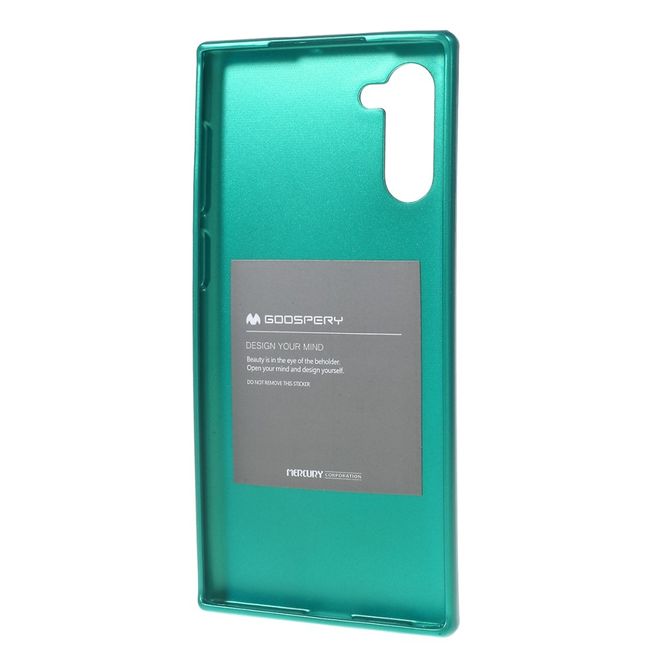 Goospery - Samsung Galaxy Note 10 Hülle - TPU Softcase - iJelly Metal Series - grün