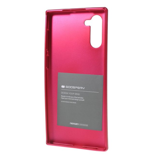 Goospery - Samsung Galaxy Note 10 Hülle - TPU Softcase - iJelly Metal Series - pink