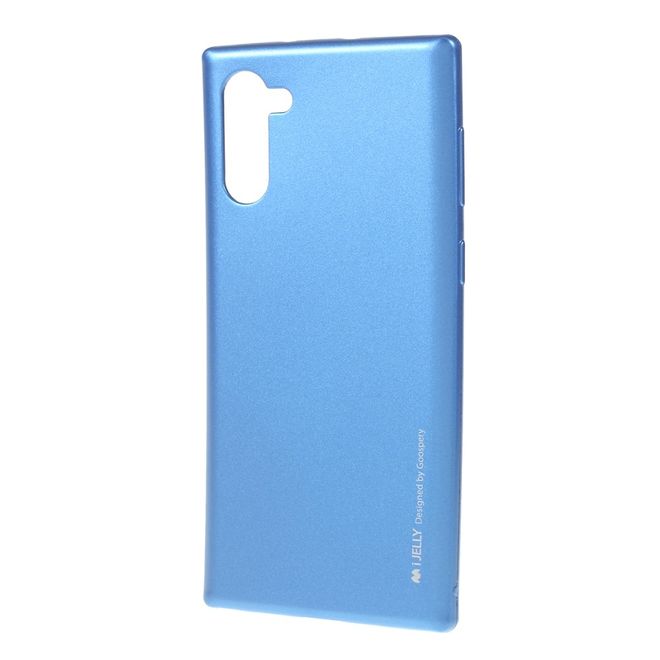 Goospery - Samsung Galaxy Note 10 Hülle - TPU Softcase - iJelly Metal Series - blau