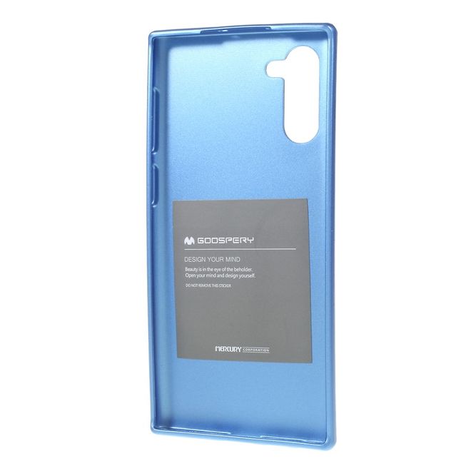 Goospery - Samsung Galaxy Note 10 Hülle - TPU Softcase - iJelly Metal Series - blau