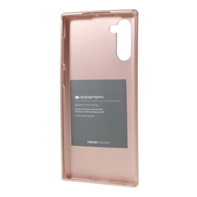 Goospery - Samsung Galaxy Note 10 Hülle - TPU Softcase - iJelly Metal Series - rosegold