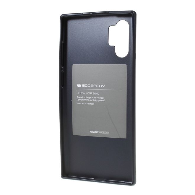 Goospery - Samsung Galaxy Note 10+ / Note 10+ 5G Hülle - TPU Softcase - iJelly Metal Series - schwarz