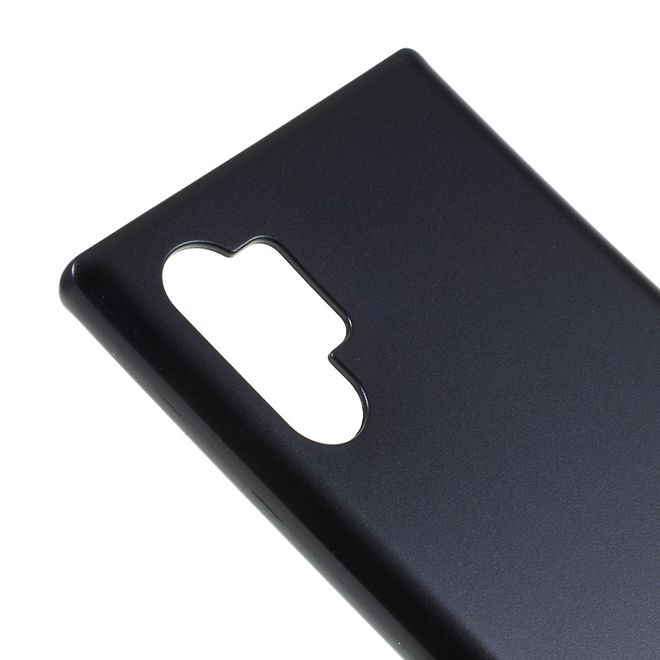 Goospery - Samsung Galaxy Note 10+ / Note 10+ 5G Hülle - TPU Softcase - iJelly Metal Series - schwarz