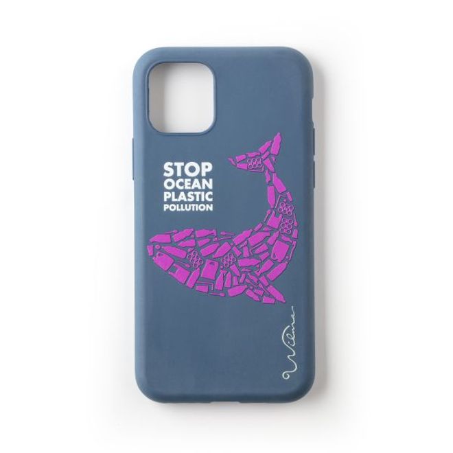 Wilma - iPhone 11 Hülle - biologisch abbaubar - Stop Plastic Whale - blau