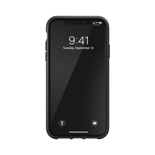 Adidas - iPhone 11 Hülle - Camo Woman Backcover mit Logo und Streifen - grün/weiss