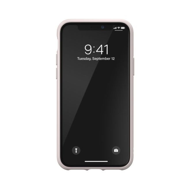 Adidas - iPhone 11 Pro Hülle - PU Woman Backcover mit Logo und Streifen - pink/silver