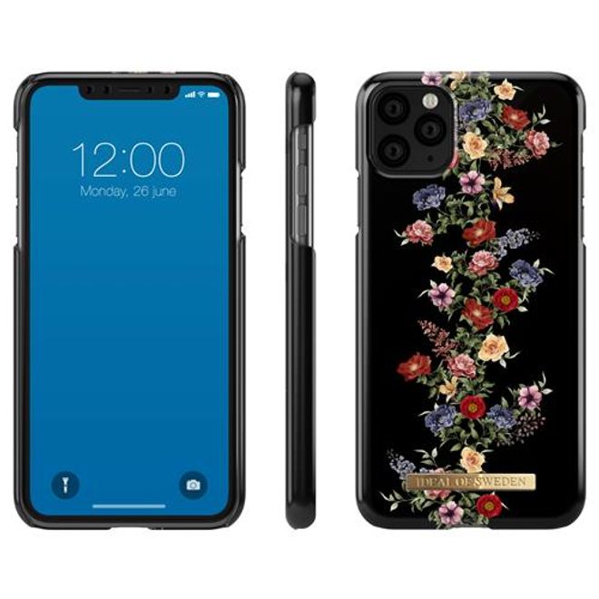 iDeal of Sweden - iPhone 11 Pro Max Hülle, Designer Case Dark Floral - mehrfarbig
