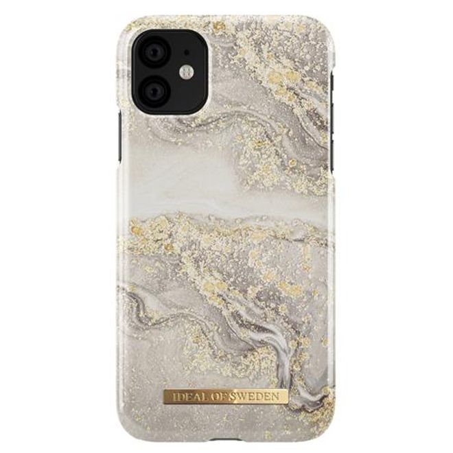 iDeal of Sweden - iPhone 11 Hülle - Printed Case - Sparkle Greige Marble