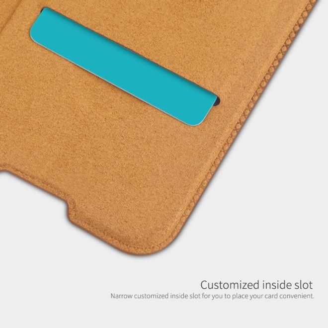 Nillkin - Huawei Mate 30 Lite Hülle - Leder Book Case - Qin Series - schwarz