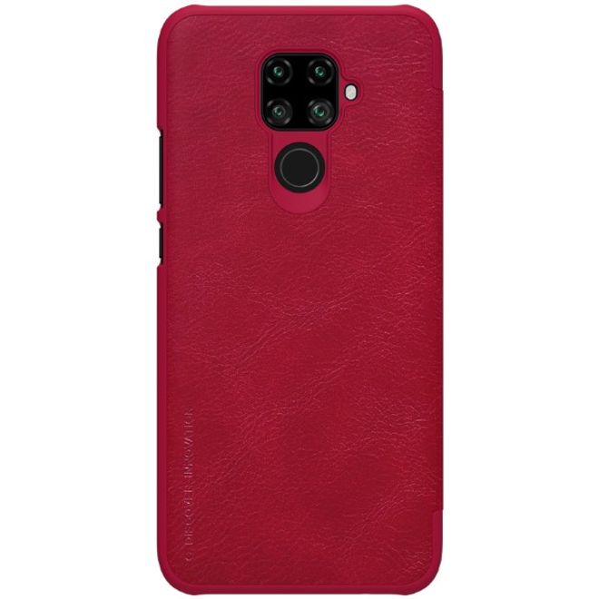 Nillkin - Huawei Mate 30 Lite Hülle - Leder Book Case - Qin Series - rot