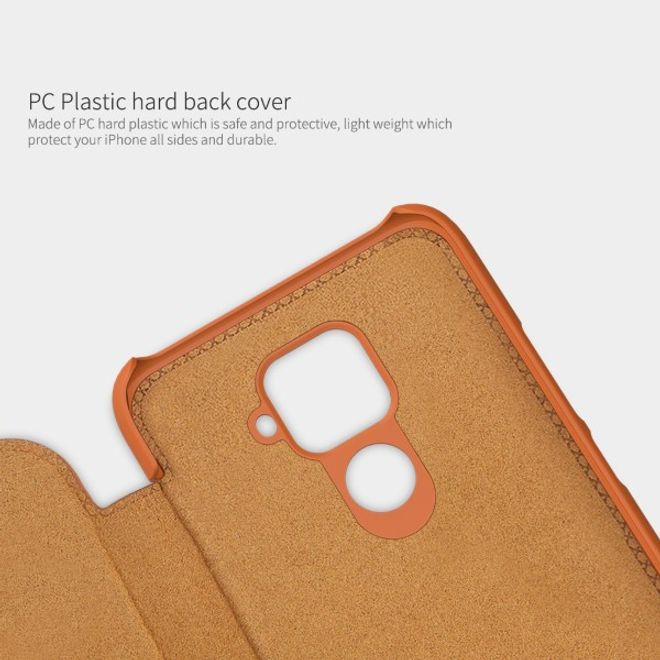 Nillkin - Huawei Mate 30 Lite Hülle - Leder Book Case - Qin Series - rot